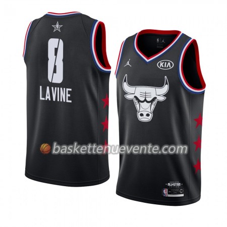 Maillot Basket Chicago Bulls Zach LaVine 8 2019 All-Star Jordan Brand Noir Swingman - Homme